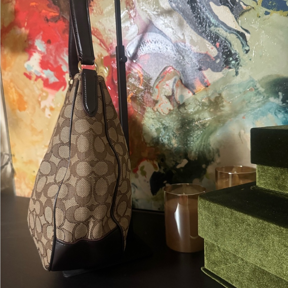 Coach Tan and Brown Hobo Bag - Picture 4 of 13